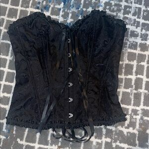 SHEIN Elegant Black Corset Shapewear